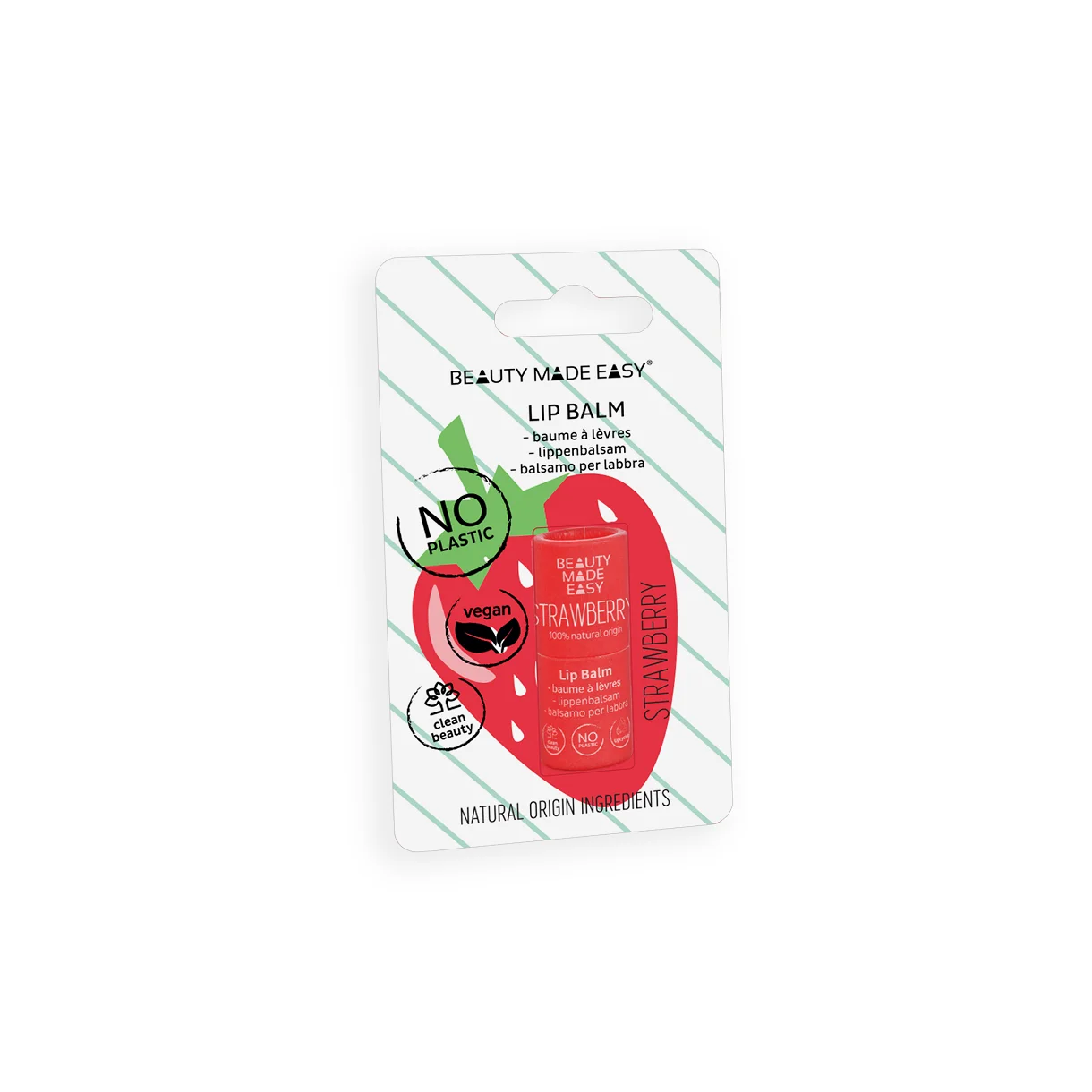 Beauty Made Easy  Lip Balm Strawberry Hos Frisøren   Baronen