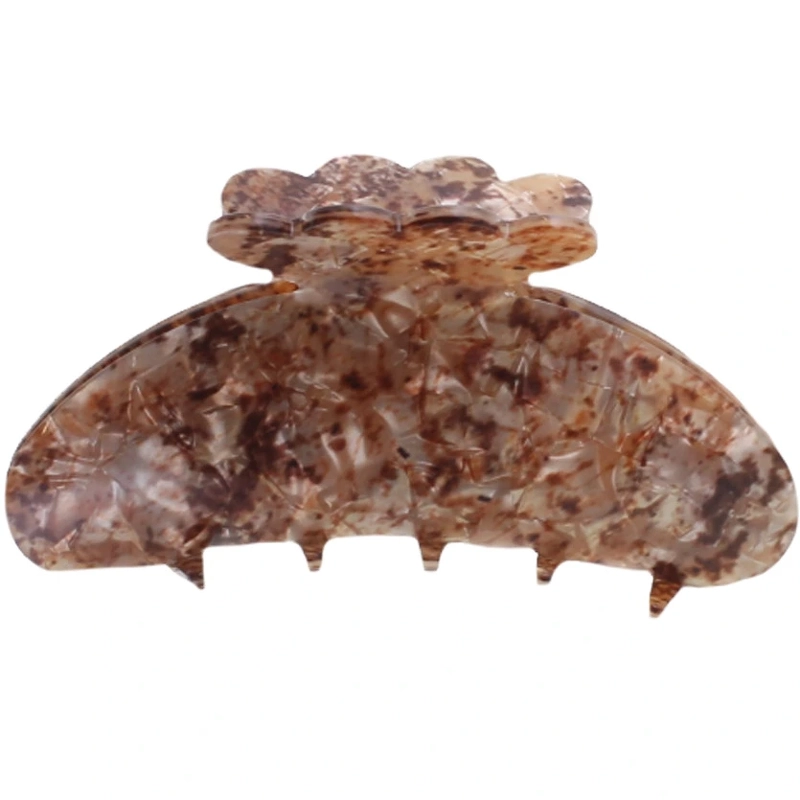 By Stær Asta Hair Clip Medium Brown Marble