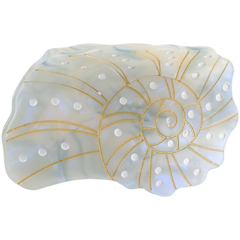 By Stær Beach Shell Hair Clip Light Blue
