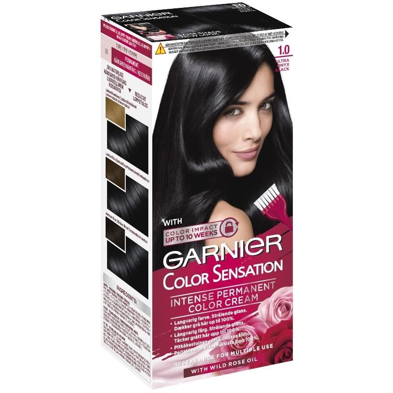 Garnier Color Sensation Intense Permanent Color     Ultra Onyx Black