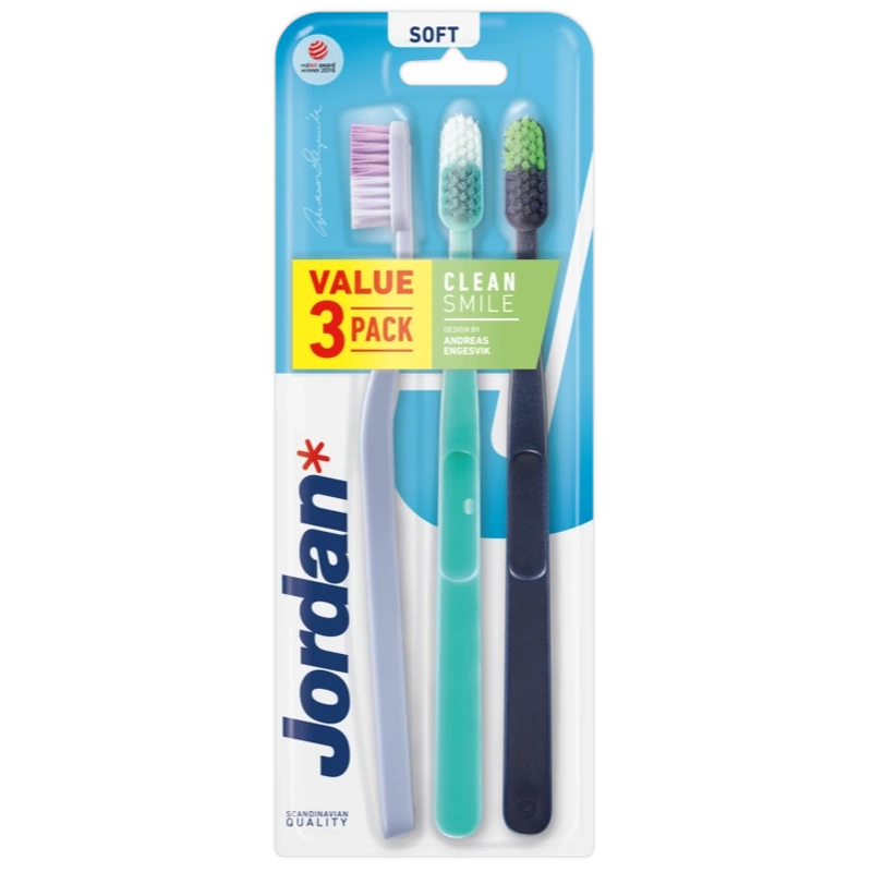 Jordan Clean Smile Toothbrush   Pack Soft