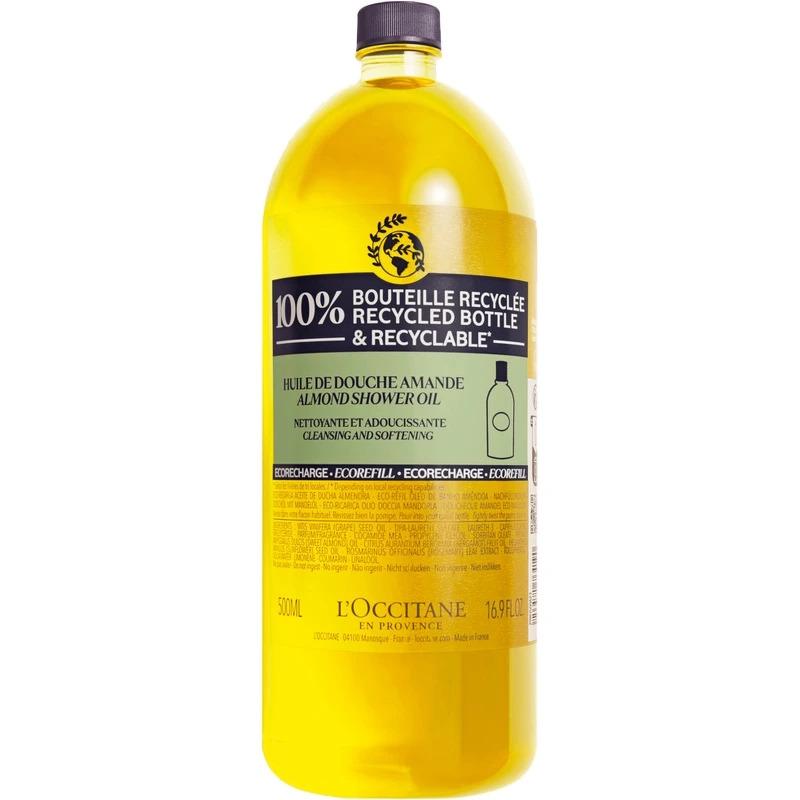39 Occitane Almond Cleansing   Softening Shower Oil Refill 500 Ml