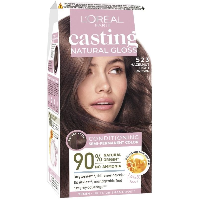 39 Oreal Paris Casting Natural Gloss 523 Hazelnut Light Brown