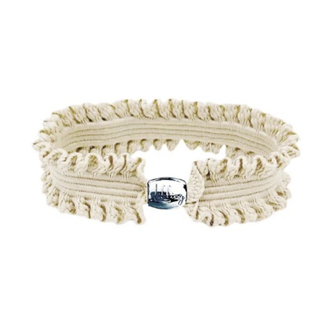 Libling Original Hårelastik Cream Og Sølv Charm