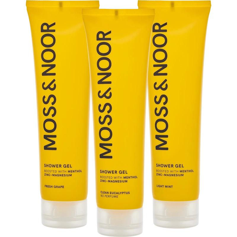 Moss   Noor After Workout Shower Gel   Pack Mixed