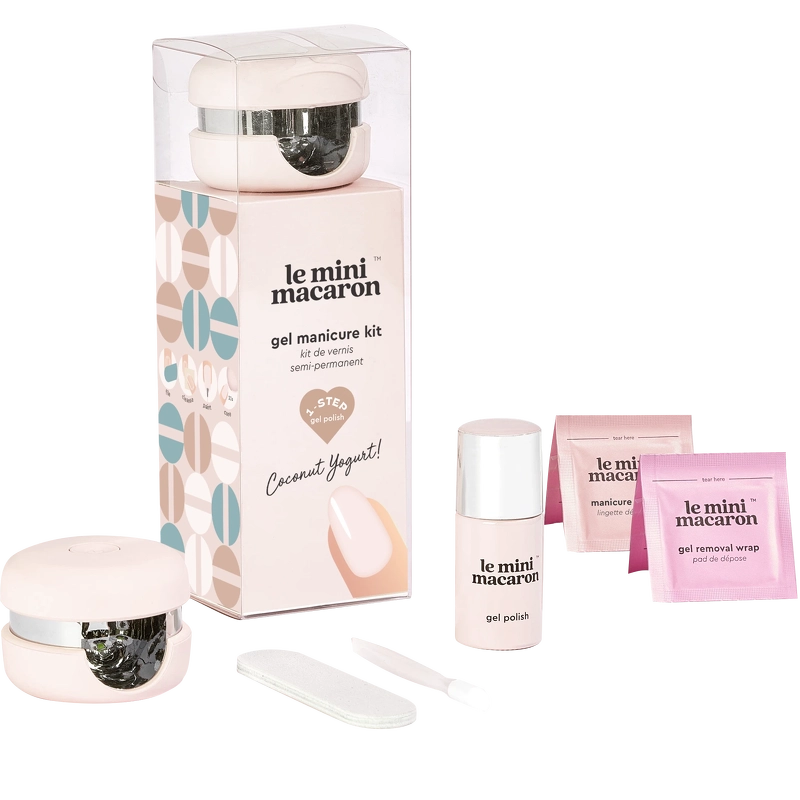 Le Mini Macaron Gel Manicure Kit Coconut Yogurt