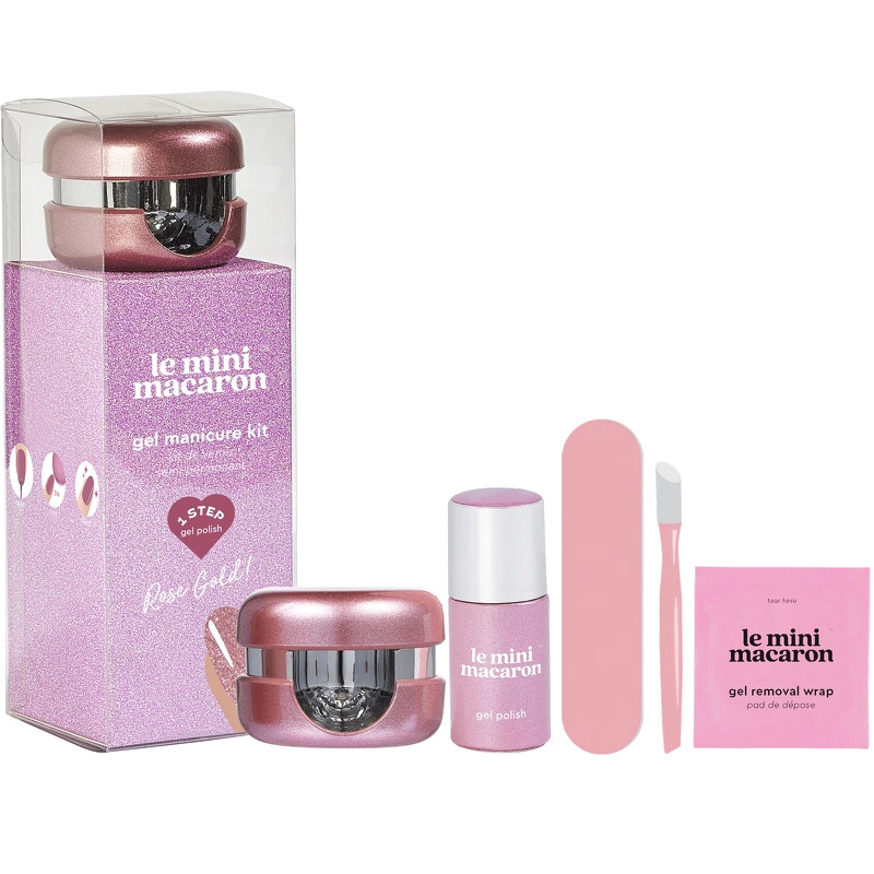 Le Mini Macaron Gel Manicure Kit Rose Gold