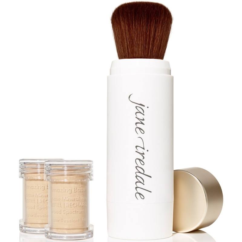 Jane Iredale Amazing Base Loose Mineral Powder Refillable Brush Spf 20   Gr  Satin