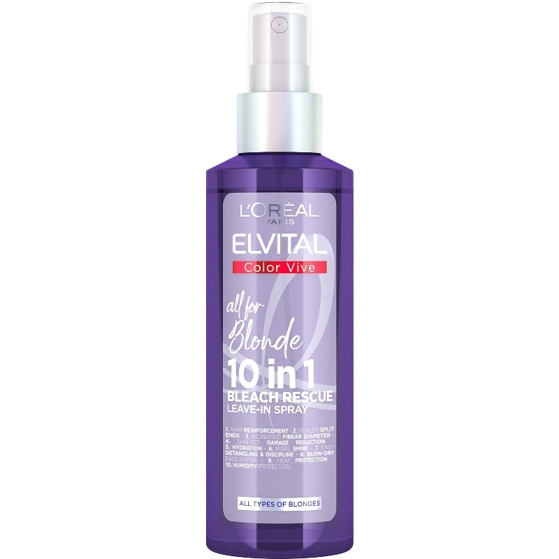 39 Oreal Paris Elvital Color Vive 10-in-  Bleach Damage Spray 150 Ml